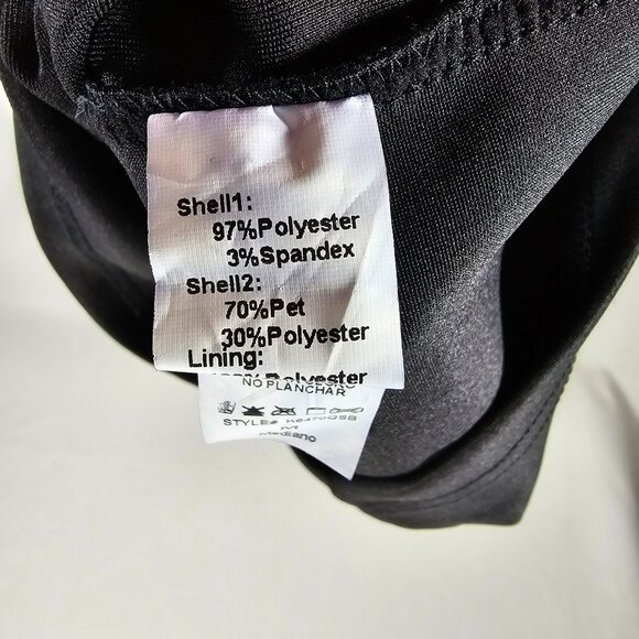 Mustard Seed NWT Cut Out Sequin Sheer Panel Midi Dress Women's Size M Black - Picture 14 of 16